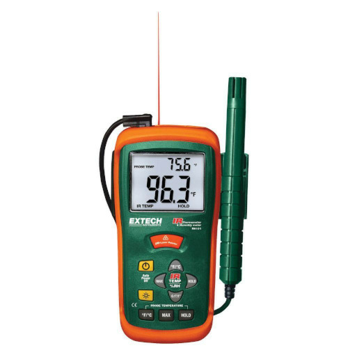 Digital Infrared Thermometer: Range -76°–932°F, -60°–500°C