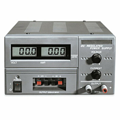 Extech Instruments 382213 Triple Output DC Power Supply - Adjustable 30DCV/3DCA & Fixed 5DCV & 12DCV Outputs