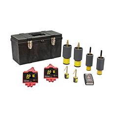 HD Electric DDVIP-138/K03 Double Vision® Dual Display Wireless Voltage Indicating Phaser KIT03 - 100V-138kV w/Proof Tester, Underground Bushing Probes & RTE Bushing Probes