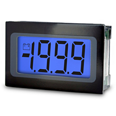 Lascar Electronics SP 400-BLUE Digital Panel Meter - DCV Input w/3.5-Digit Low Profile Blue LCD Display & DCV Power (9-pin)