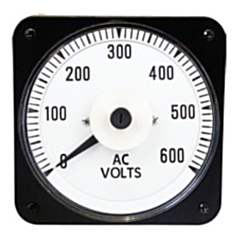 Ram Meter Inc. MCS 4.5" Metal Case Switchboard Style Panel Meters for AC Voltage inputs