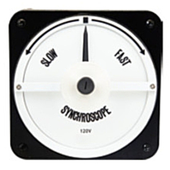 Ram Meter Inc. MCS106452AAAA 4.5" Metal Case Switchboard Style Synchroscope 120V 60Hz