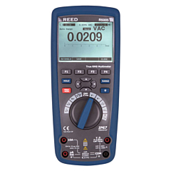 Reed Instruments R5005 Digital Multimeter - 10 AC/DCA, 1000 AC/DCV, True-RMS w/Datalogging