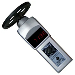 Shimpo Instruments DT-107A-S12 Handheld Contact Tachometer w/LED Display & 12" Wheel