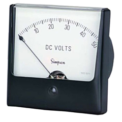 Simpson Electric Wide-Vue Style Analog Panel Meter - AC Volt Meters
