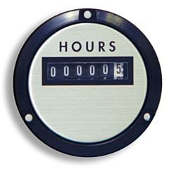 Weschler Instruments 240631ABAE - Elapsed Time Meter - 2.5", 6-Digit, 240V, Non-resettable - Hours