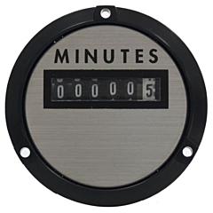 Weschler Instruments 240734ABAE - Elapsed Time Meter - 3.5", 6-Digit, 240V, Resettable - Minutes